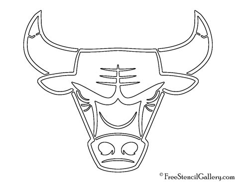 bulls logo outline